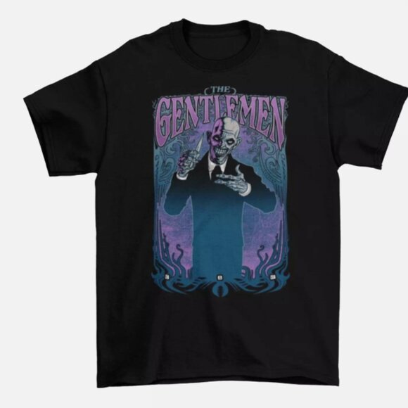 Gentlemen 100% Cotton Black Short Sleeve Unisex T Shirt NWT Fan Cult Classic NWT - Picture 2 of 7